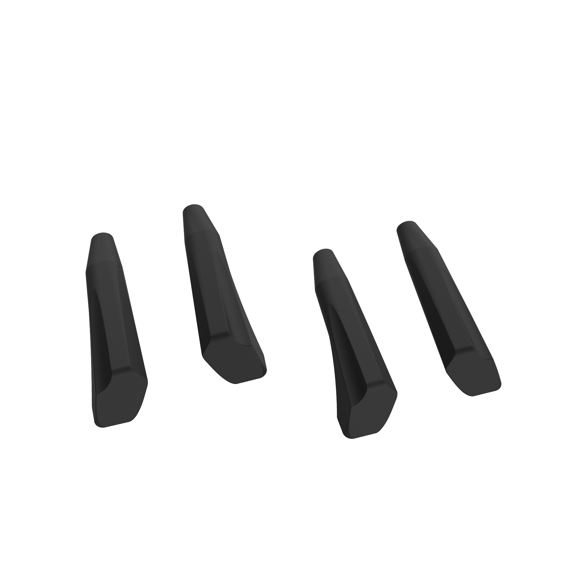 2 LEFT AND 2 RIGHT BRAKE CAPS (Compatible only with front ski brakes on bindings produced before 2019)