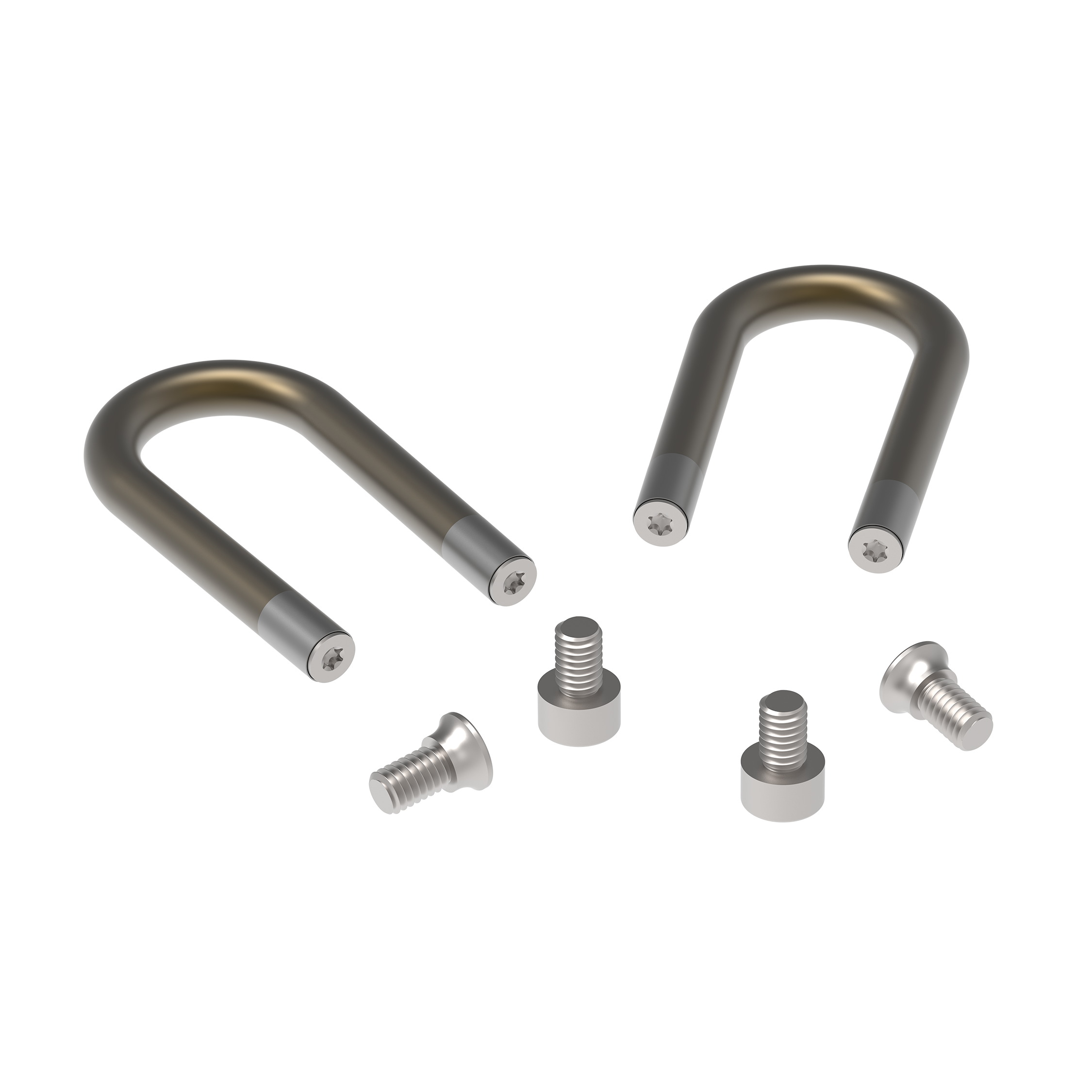 "Lightweight" titanium "U" spring kit with rolling-in system